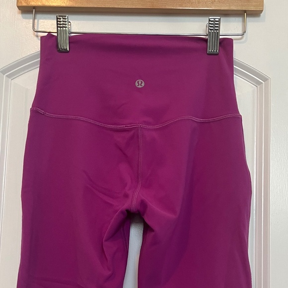 Lululemon Align High-Rise Crop 23” *Double Lined – Vivid Plum Size 4 – Rare - Picture 8 of 10